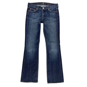 7 For All Mankind Bootcut Low Rise Jeans Women Size 28